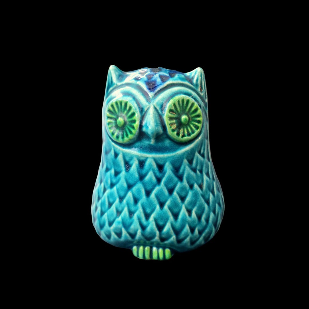 Aldo Londi Bitossi Owl Bank, Mid-century Italian Ceramic Sculpture