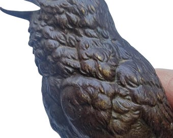 Vienna Bronze Bird on Branch Austria circa 1900 Cold Painted Bronze, antique Austrian figurine