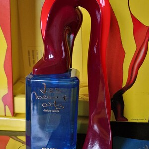 Signed Allen Jones Les Beaux Arts sculpture on perfume bottle - limited edition bronze sculpture, 1993