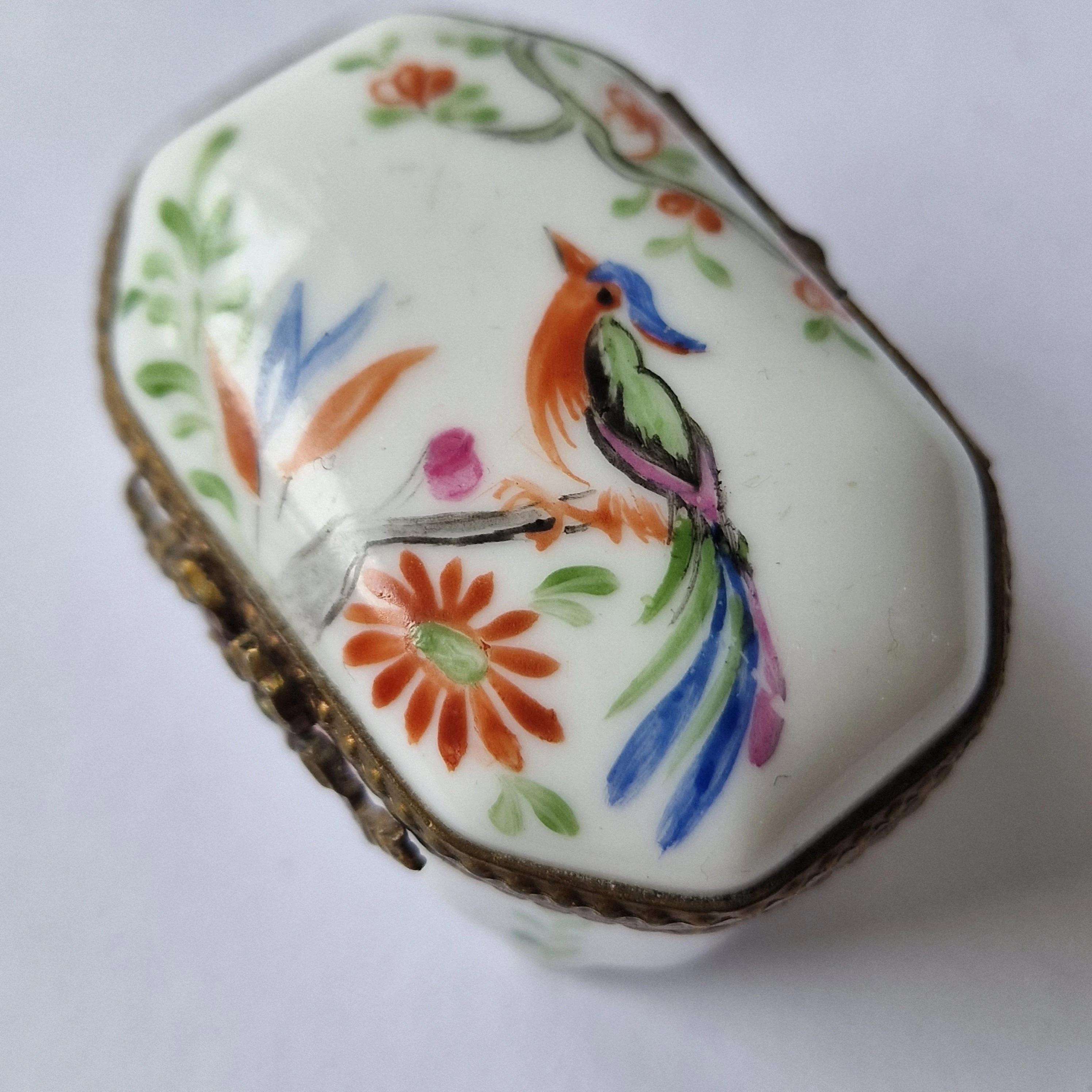 RAYNAUD リモージュ製鳥と植物のキャンドルBOX Raynaud Limoges Box - Etsy