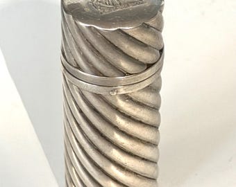 Art-Deco-Parfümflakon von Lanvin Paris, hergestellt von Christofle, versilbert, Frankreich, ca. 1930