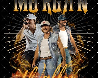 File PNG di Morgan Wallen: design per maglietta (download digitale)