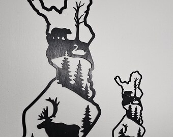 Lasercut Finland Wall Art DXF SVG AI