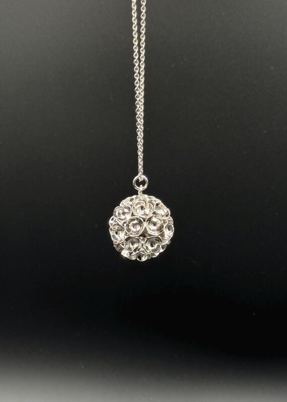 Vintage Liisa Vitali "Spring" Kevät Silver Pendant Necklace – Finnish Design, 925