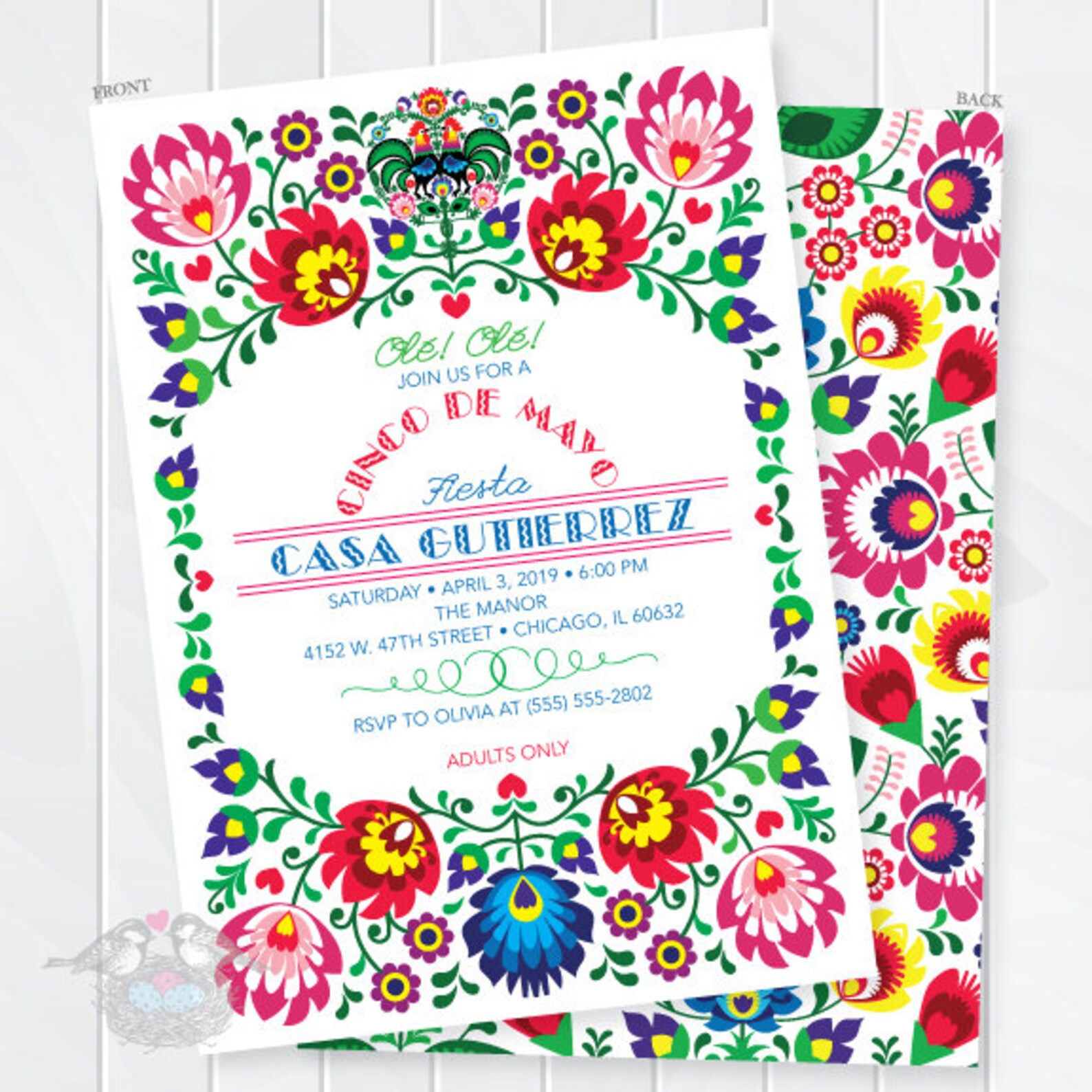 cinco-de-mayo-invitations-mexican-fiesta-invites-fiesta-etsy