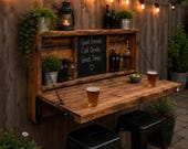 Fold Down Pallet Bar Plans – Outdoor Wall Bar PDF, Backyard Bar Build Guide, Pallet Bar DIY, Fold Up Bar, Man Cave Bar, Patio Bar Plans