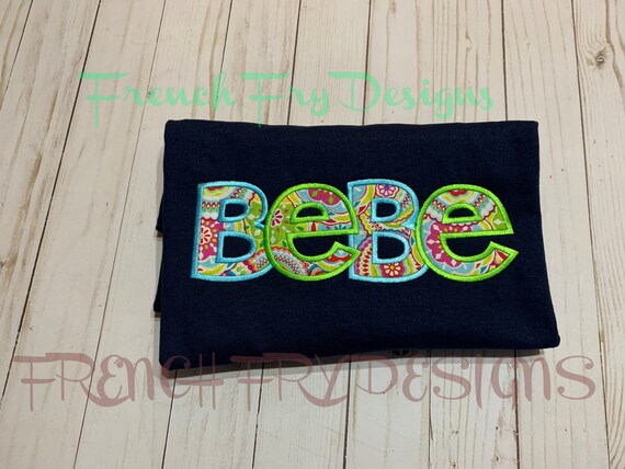 Grandmother Brag Applique Short Sleeve T Shirt For Bebe Etsy Grandmother Brag Applique Short Sleeve T Shirt For Bebe Etsy