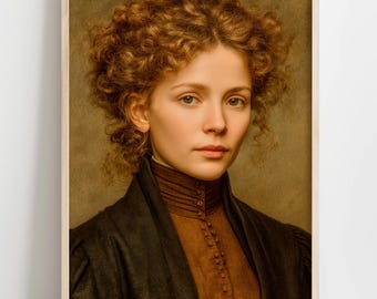 Noblewoman Portrait Print, Historical Photography, Luxury Home Decor (Digital Download)