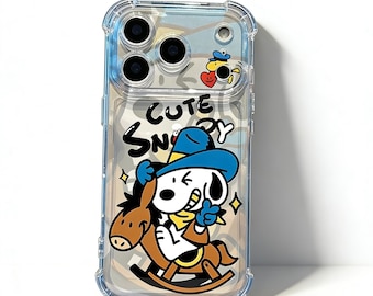 Y2K Snoopy iPhone Case | Lucky Peanuts Doodle Cover