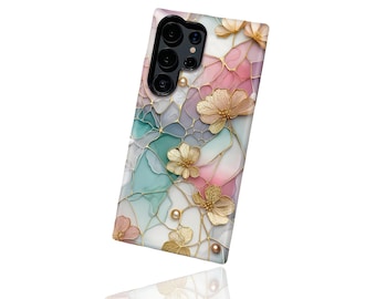 Vintage Floral Stained Glass Case | Compatible with iPhone & Samsung