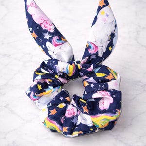 Scrunchie (Large) - optional bow, multiple prints