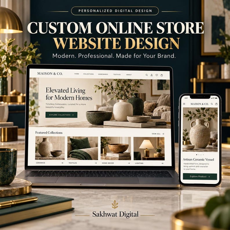Ecommerce Website Design | Custom Online Store Landing Page | Digital ...