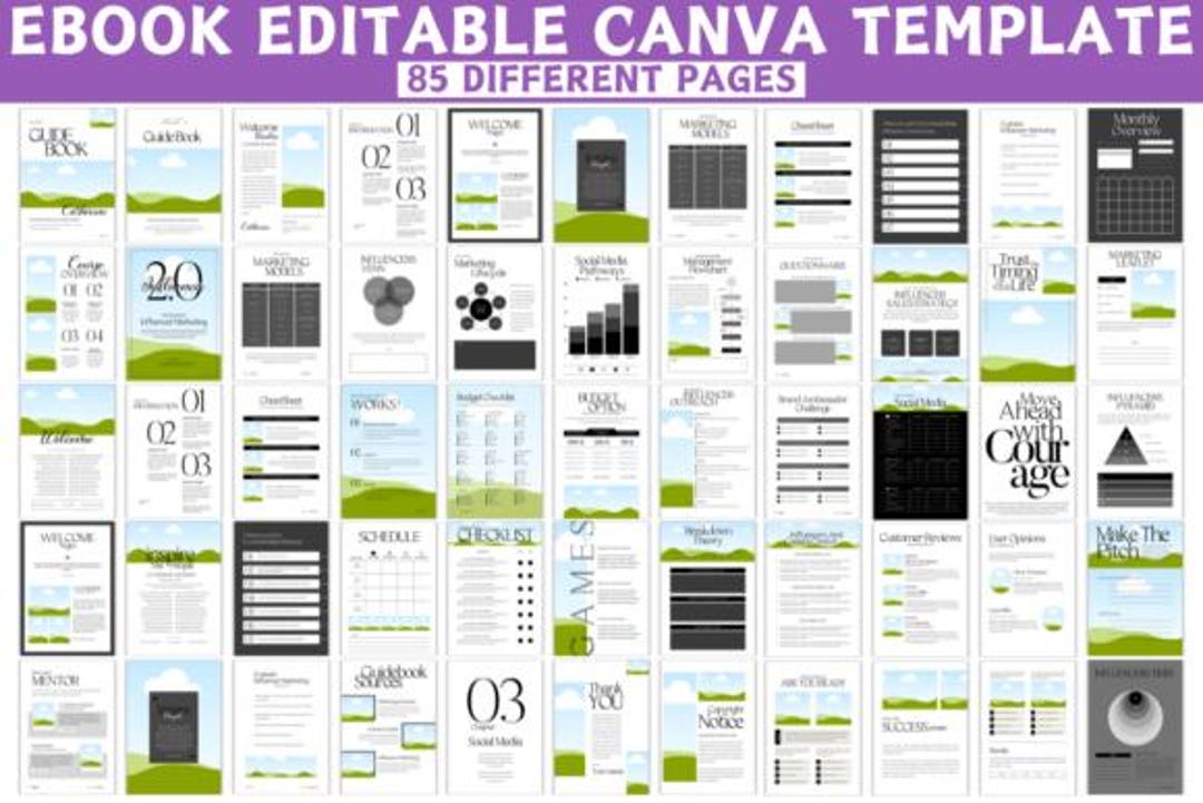 Ebook Template Canva – Coaching Workbook, Lead Magnet, Course Creator ...