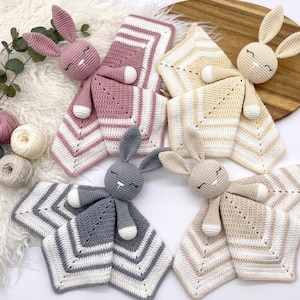 Hase Lovey Muster häkeln - Schmusetuch und Schmusetuch für Babys und Kleinkinder