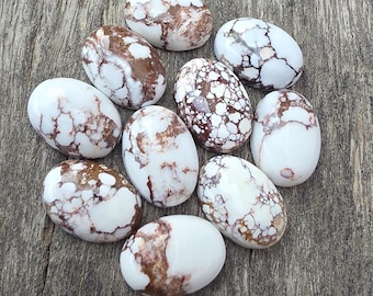 Natural Wild Horse Oval Shape Cabochon Calibrated Gemstones