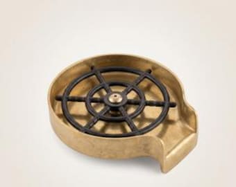 Solid Unlacquered Brass Glass Rinser for Kitchen Sink | Vintage Living Finish Brass Sink Rinser