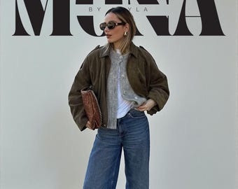 Women’s Bomber Jacket, Suede Texture Modern Fashion, Casual Cropped Outerwear, Minimal Streetwear Coat, Female Trendy Green Beige Black Red