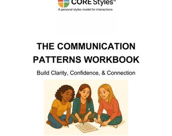 Cuaderno de trabajo sobre patrones de comunicación (21 páginas) / Estilos de comunicación, hojas de trabajo de autoconciencia, herramienta para relaciones y trabajo