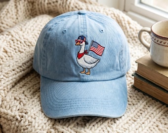 Gorra bordada con forma de ganso, sombrero patriótico del 250 aniversario de EE. UU.