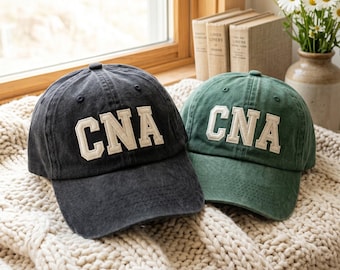 Gorro de enfermera CNA bordado, gorro de vida para asistente de enfermería certificado