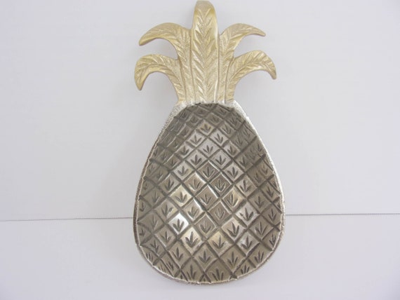 Vintage Pineapple Ceramic Fruit and Pineapple Dish Tray Candy/nut Serving 12” 