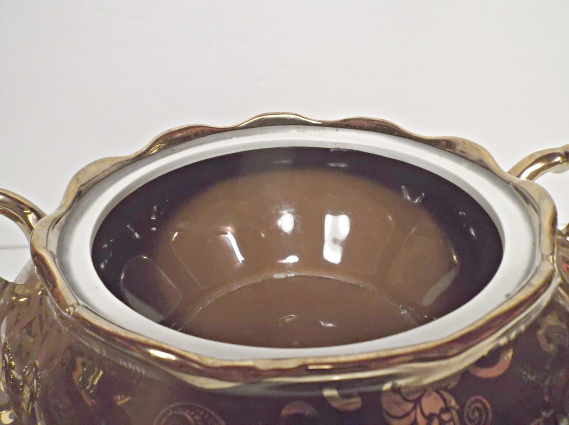 Vintage Lidded Biscuit Bowl / Plato de cazuela Etsy