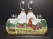 Dylan Designs Country Kitchen Rooster Condiment Set---Fine Ceramic 