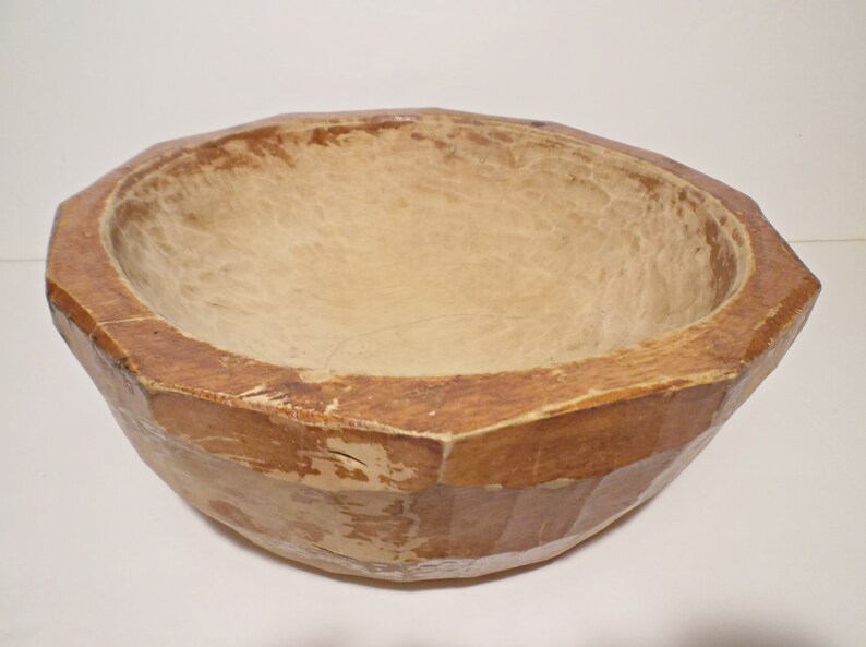 Wooden Dough Bowl Hand Carved | Etsy