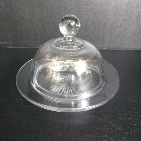 Glass Butter Dish Etsy