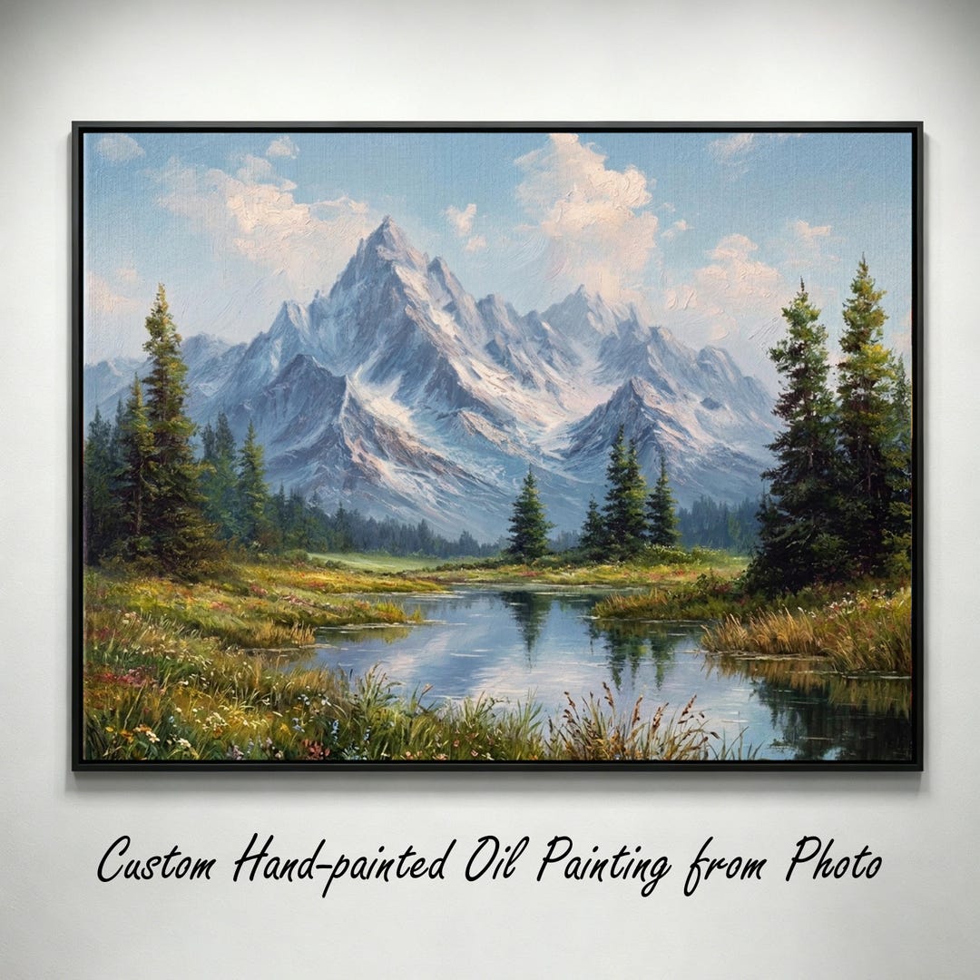 Custom Landscape Oil Painting for Firend Canvas Hand Painted Scenery ...