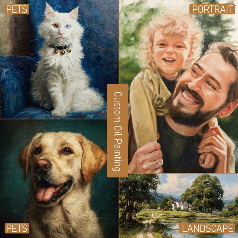 Custom Landscape Oil Painting for Firend Canvas Hand Painted Scenery ...