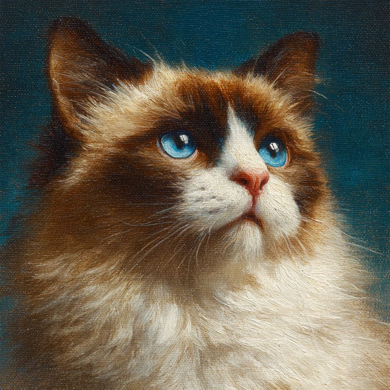 Custom Hand painted Pet Portrait Oil Painting On Canvas Commission Pet custom-hand-painted-pet-portrait-oil-painting-on-canvas-commission-pet