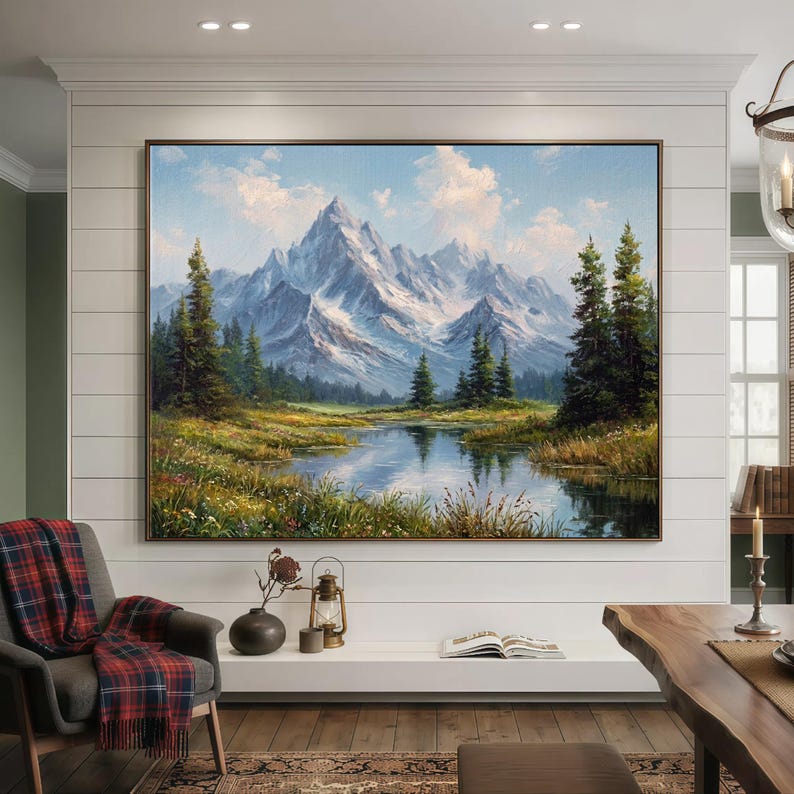 Custom Landscape Oil Painting for Firend Canvas Hand Painted Scenery ...