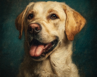 Custom Pet Oil Painting From Photo On Canvas Original Handmade Portrait Dog Loss Gift For Dog Lover Personalized Artwork Commission Wall Art