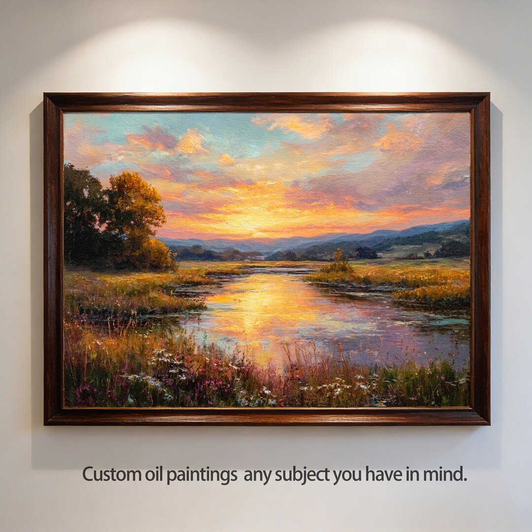 Customized Oil Painting From Photo Landscape Portrait on Canvas ...