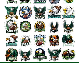 Eagle SVG Bundle | 60+ Football Mascot Designs (Digital Download)