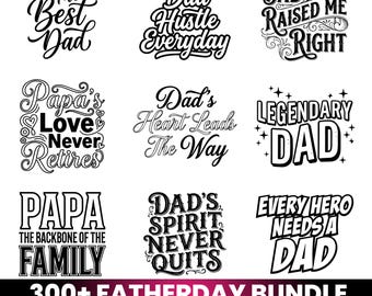 300+ Father’s Day Svg Bundle | Dad Quotes SVG PNG PDF | Daddy, Papa, Grandpa Cricut Cut Files | Funny Dad Shirt Designs