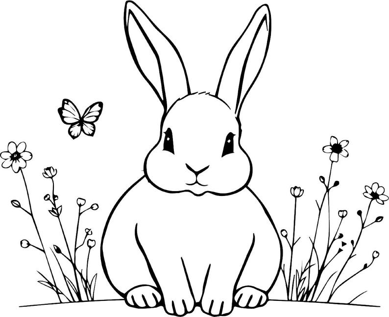 150 Cute Bunny SVG PNG Bundle | Spring Easter Rabbit Clipart | Baby ...