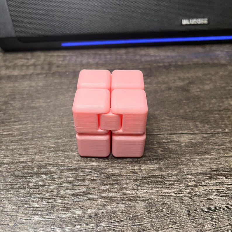 Pink Infinity Cube Infinity Cube Fidget Toy – 3D Printed Folding Cube – Stress Relief Toy ...