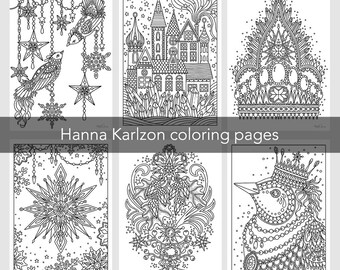 Hanna Karlzon  Coloring pages, Coloring books, Jewelery box