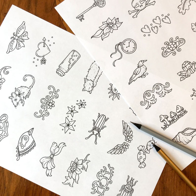 PDF coloring pages, Practice sheets, set of 2 pages image 2