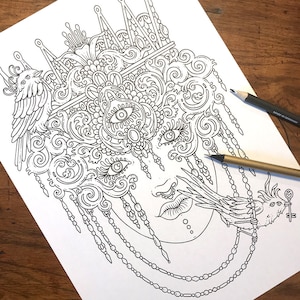 PDF  coloring page, Open eyes, 1 page