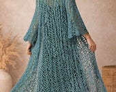 Boho Lace Duster Crochet Cardigan Pattern – Sun-Kissed Elegant Design (PDF Download)