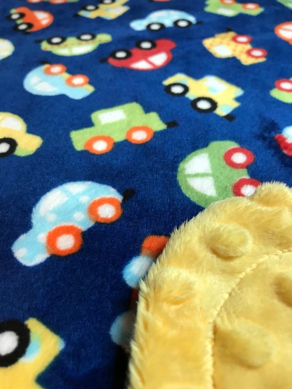 Perfect Size a Toddler or Child Minky Blanket Baseball Print Minky with Black Background with Red Dimple Dot Minky Backing