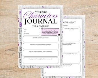 Antagonist Character Template (2 pages)
