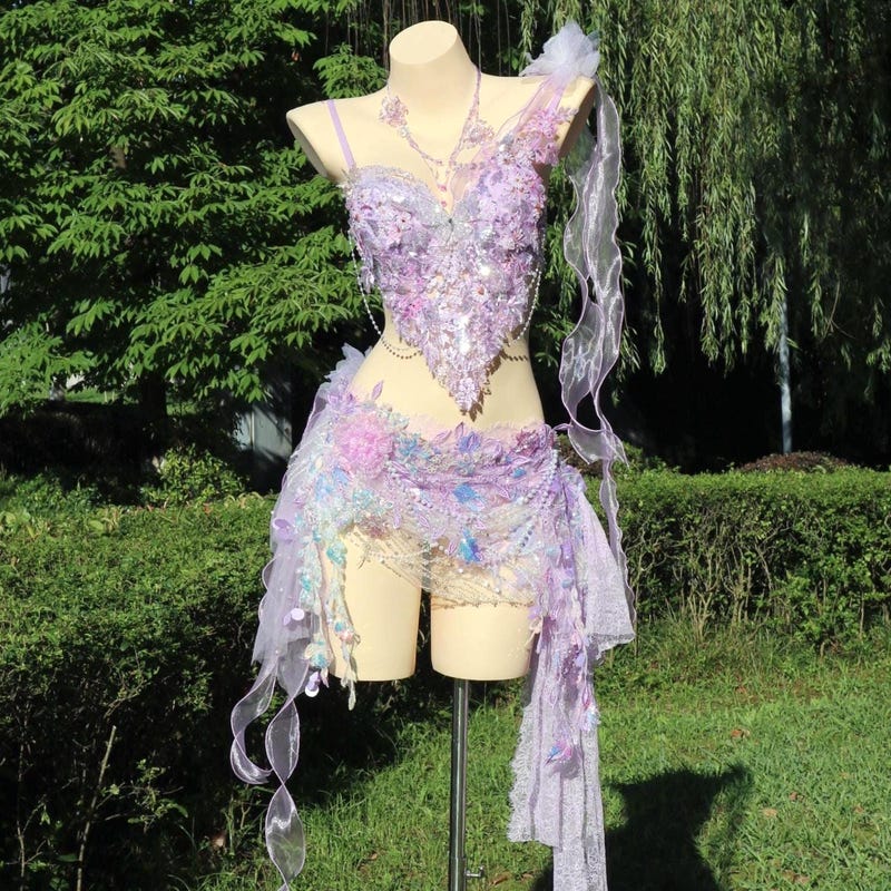 Lavender Rave Purple Rave Outfit Set - Etsy