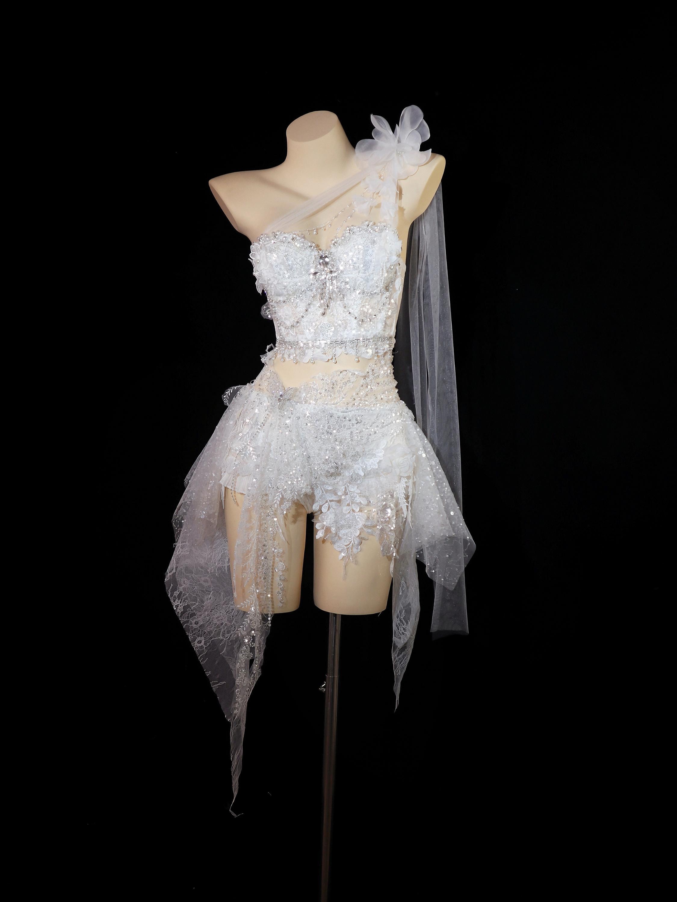 fairy wedding dress etsy Fairy Corset Floral Wedding Ballgown