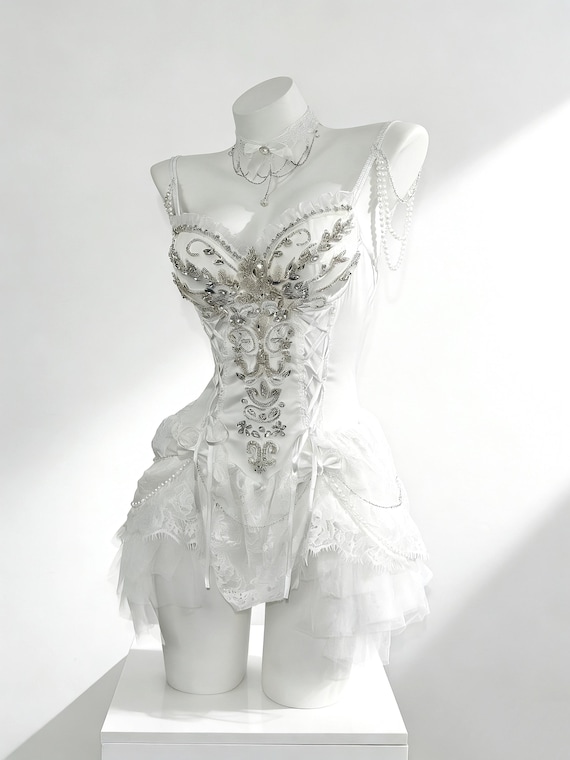 strapless corset back wedding dress Julia Corset-Back Lace and Tulle Mermaid White / 20 This enchanting detail extends Select Size:XS toddler dress Sherri Hill 58144 Homecoming