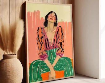 Poster mural femme moderne, poster femme autonomisée | affiches féministes | femme art mural | autonomisation des femmes | galerie féministe art mural