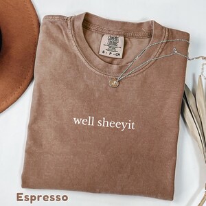 Comfort Colors Well Sheeyit Shirt, Funny Country Humor T-shirt, Adult Humor Gift, Weirdcore Clothing, Unhinged TShirt, Funny Sarcastic